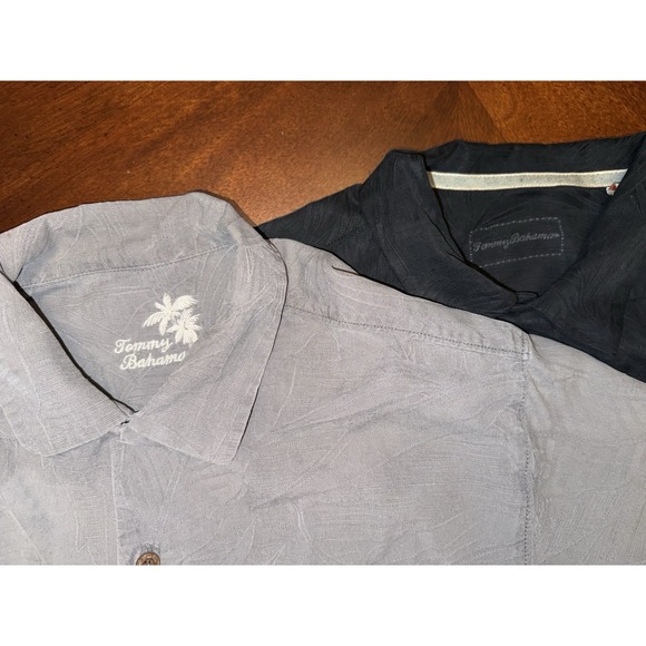 Tommy Bahama Other - 3 Tommy Bahama Mens Large Two Black and Gray 100% Silk and One Blue 100% Linen